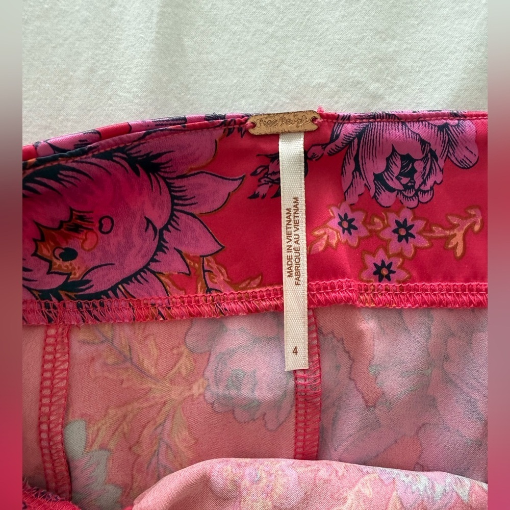 Free People Pink and Purple Mini Skirt - Picture 6 of 9